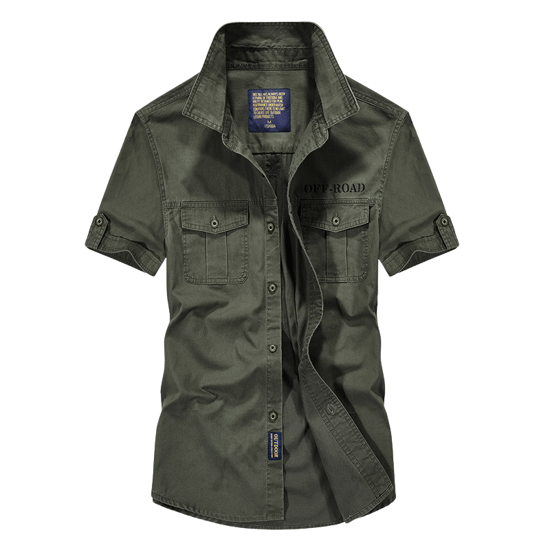 Army cargo short sleeve shirt
