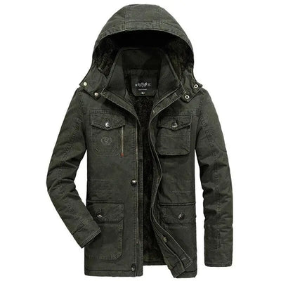 Army Green Hooded Parka
