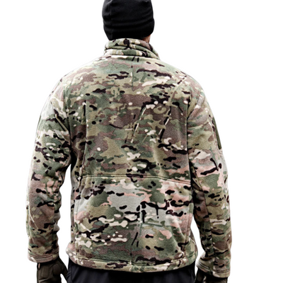 Army jacket velcro fleece