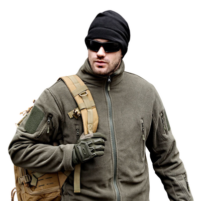 Army jacket velcro fleece