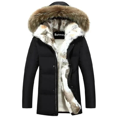 Army Parka Coat with Fur Hood