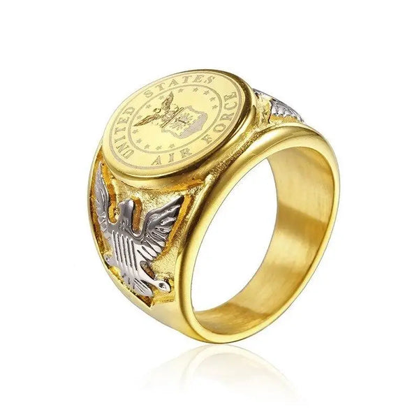 Mens eagle ring