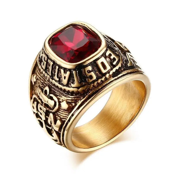 Mens stone rings