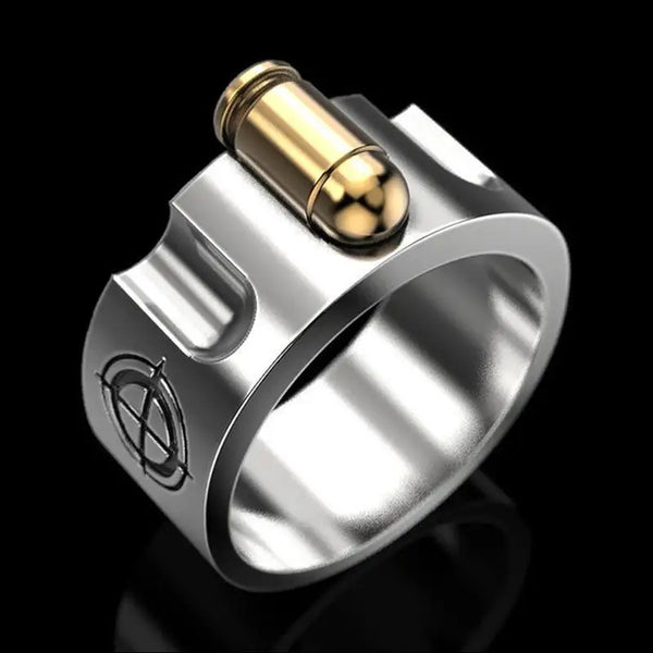 Mens stainless steel ring