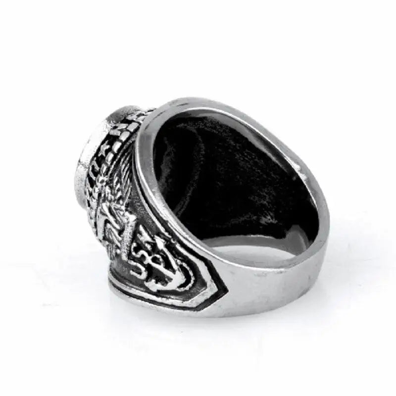 Mens blue stone ring