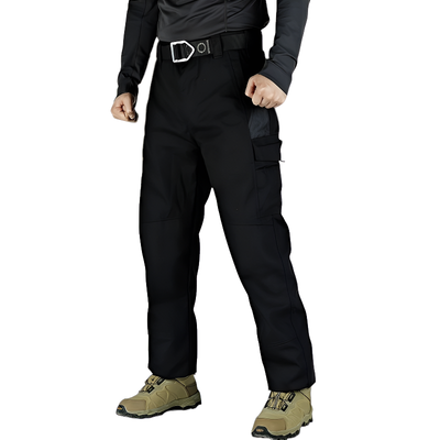 Black heavy duty combat trousers