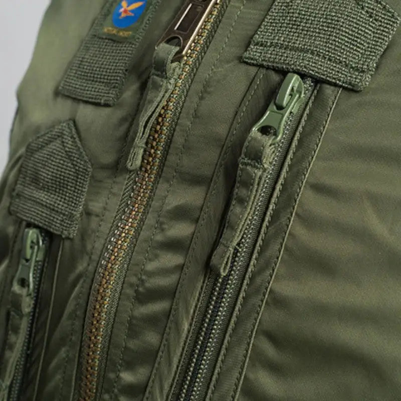 Green bomber jacket