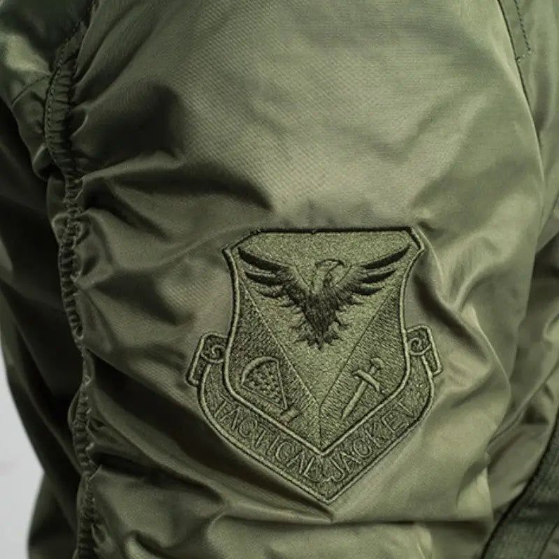 Green bomber jacket