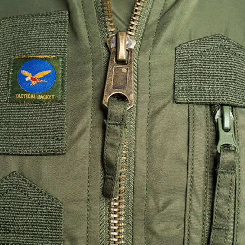 Green bomber jacket