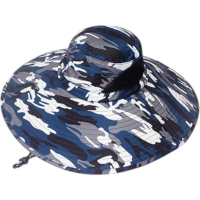 Blue military bush hat