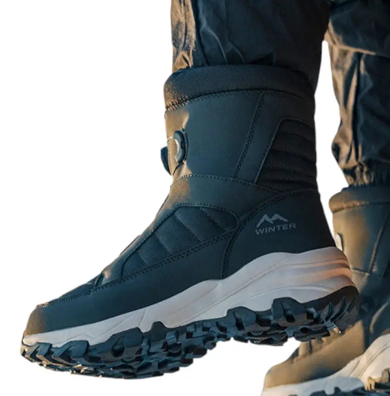 Fleece lined snow boots