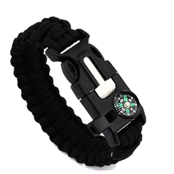 Paracord bracelet with compass