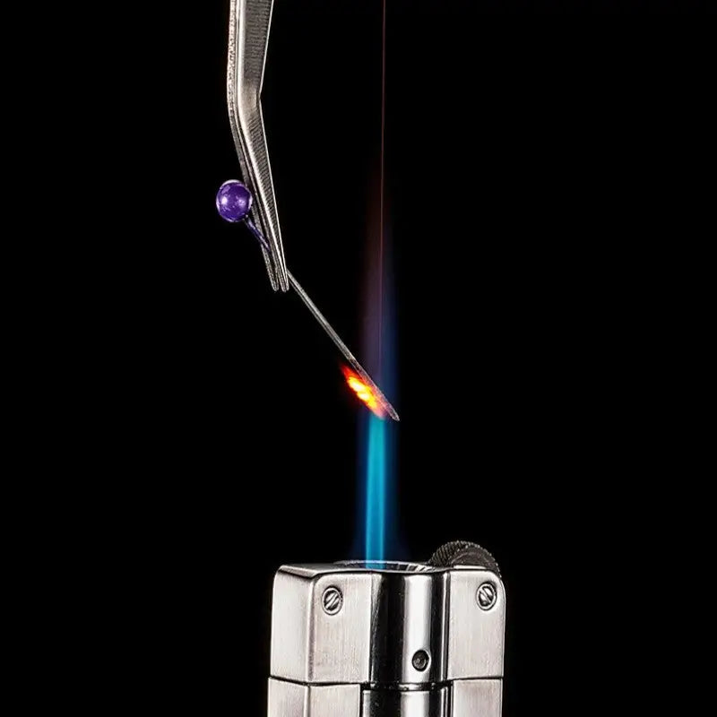 Metal butane lighter