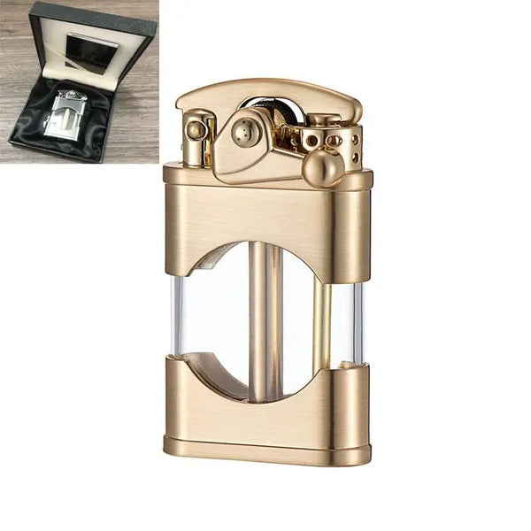 Clear tank petrol lighter