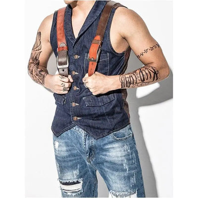 Brown Leather Tactical Belt