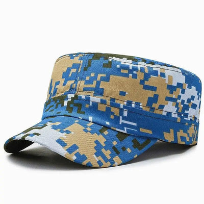 Buff military cap