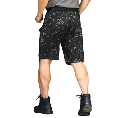 Camo black shorts