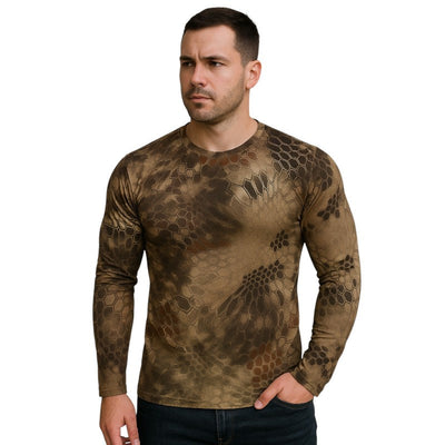 Camo long sleeve base layer t shirt