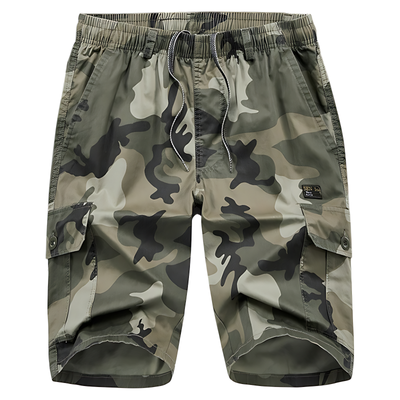 Camouflage cargo shorts for men