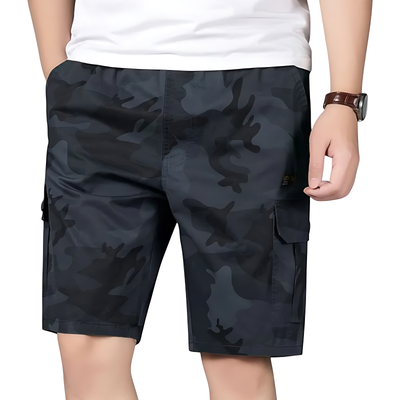 Camouflage cargo shorts for men