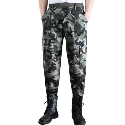 Camouflage combat trousers mens