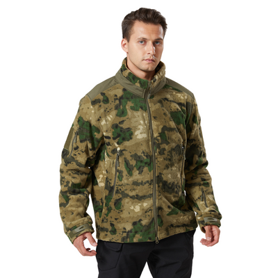 Camouflage fleece jacket army