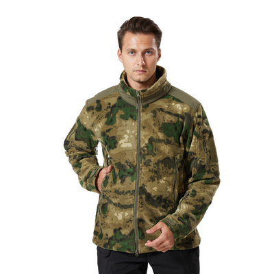 Camouflage fleece jacket army
