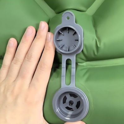 Camping air bed self inflating