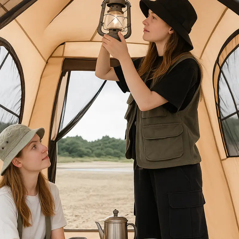 Inflatable 2 person tent