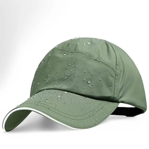 Green baseball cap