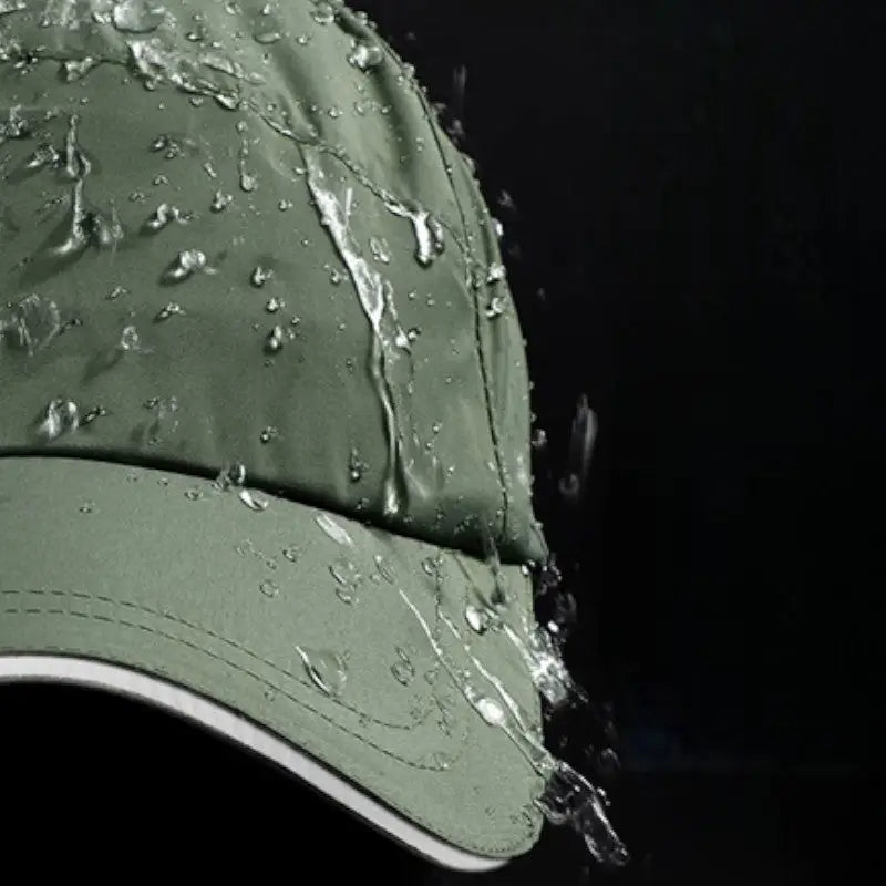 Green baseball cap