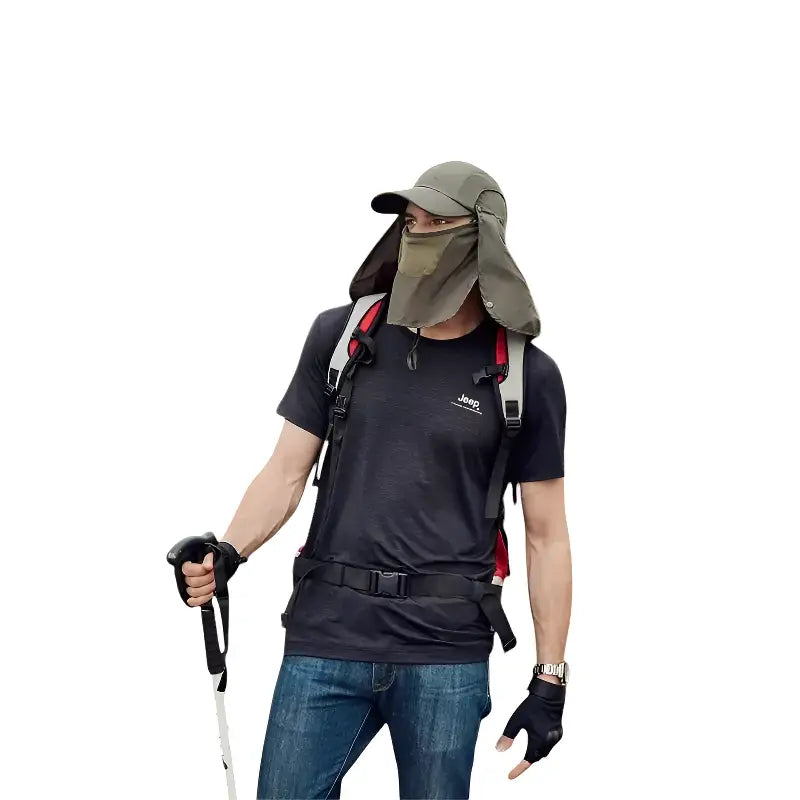 Sun hat with flaps