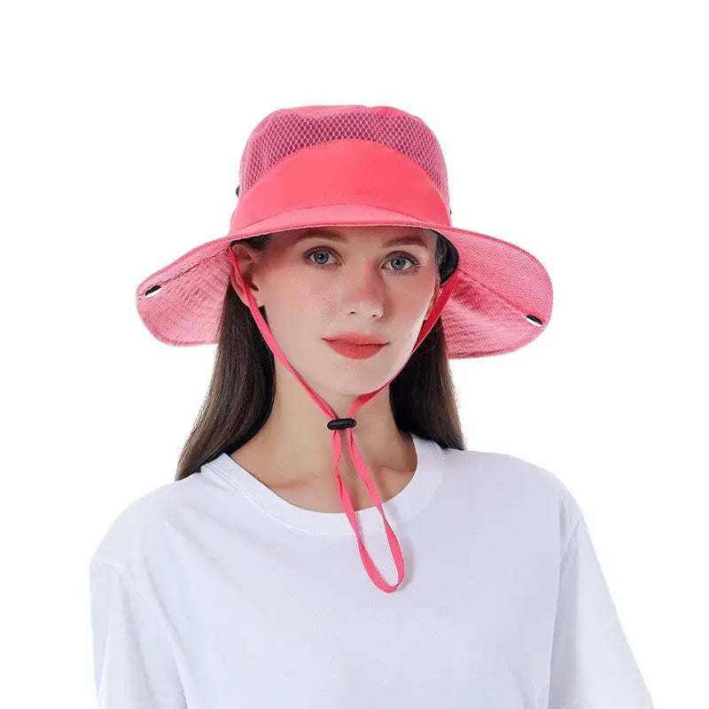 Womens wide brim sun hat