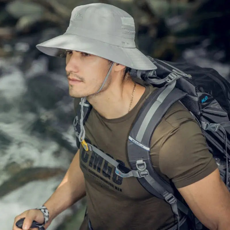 Mens wide brim sun hat