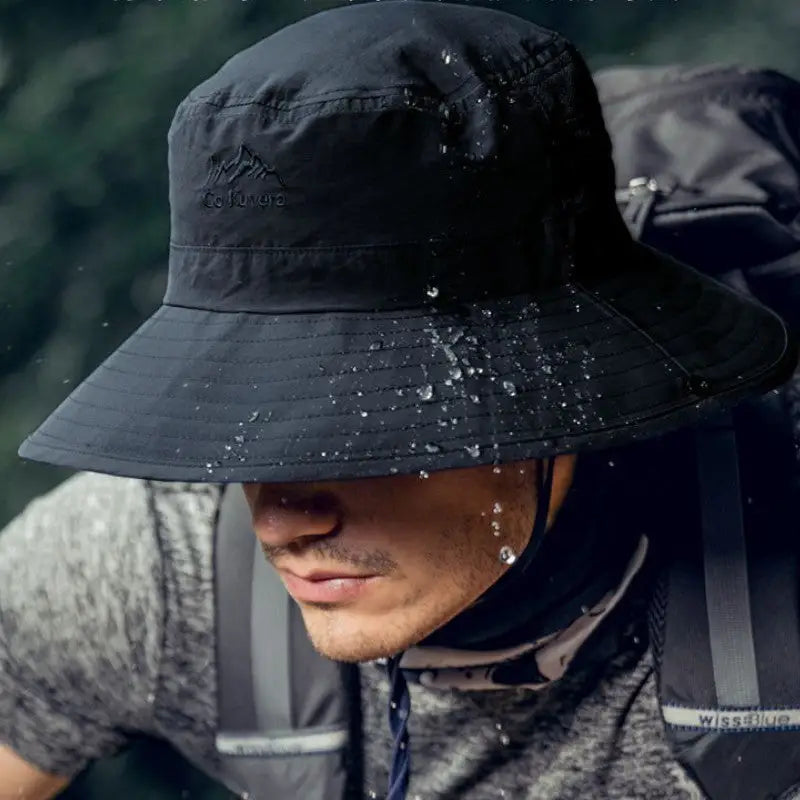Mens wide brim sun hat