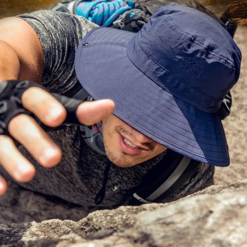 Mens wide brim sun hat
