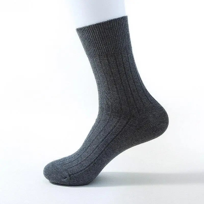 Ribbed crew socks