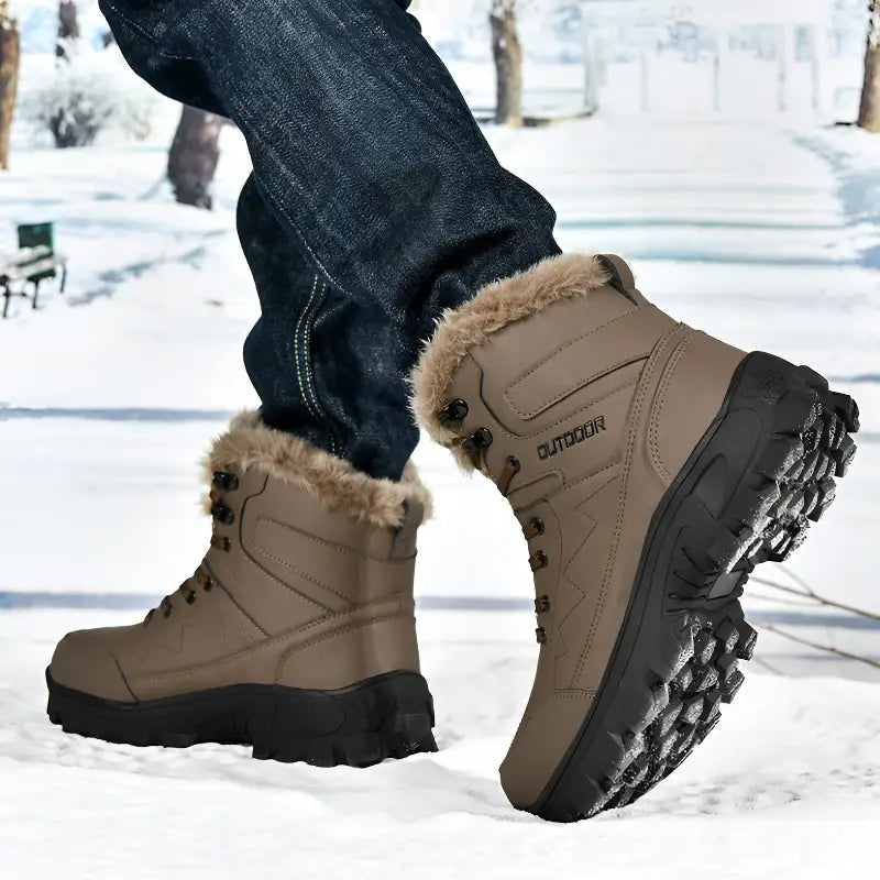 Winter boots with fur