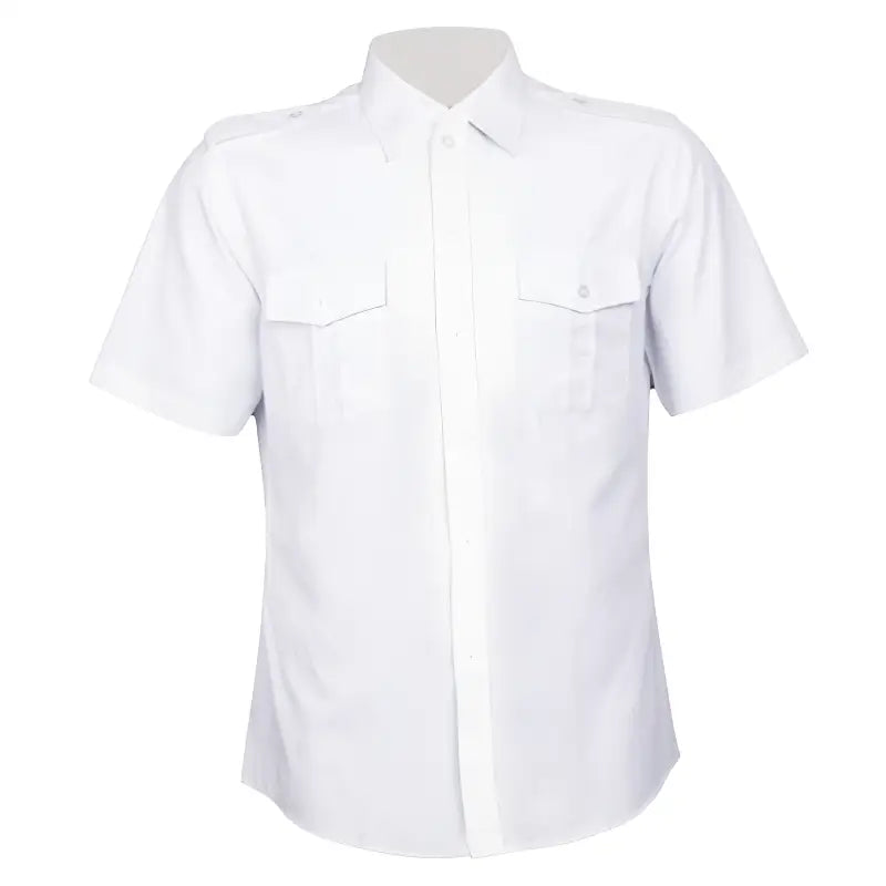White pilot shirt