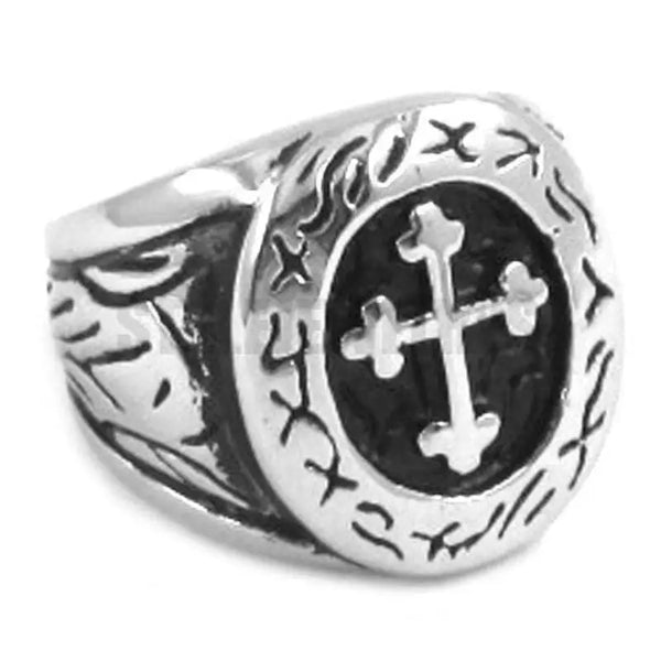Stainless steel signet ring