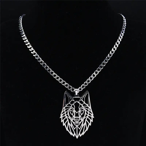 Wolf pendant necklace