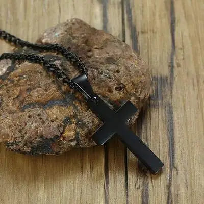 Camo cross necklace