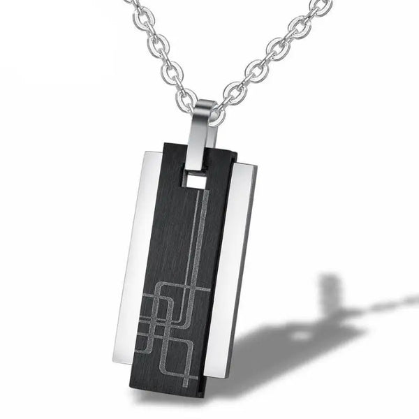 Stainless steel dog tag necklace