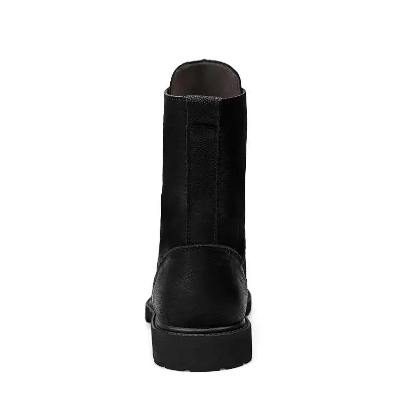 Mens black military boots
