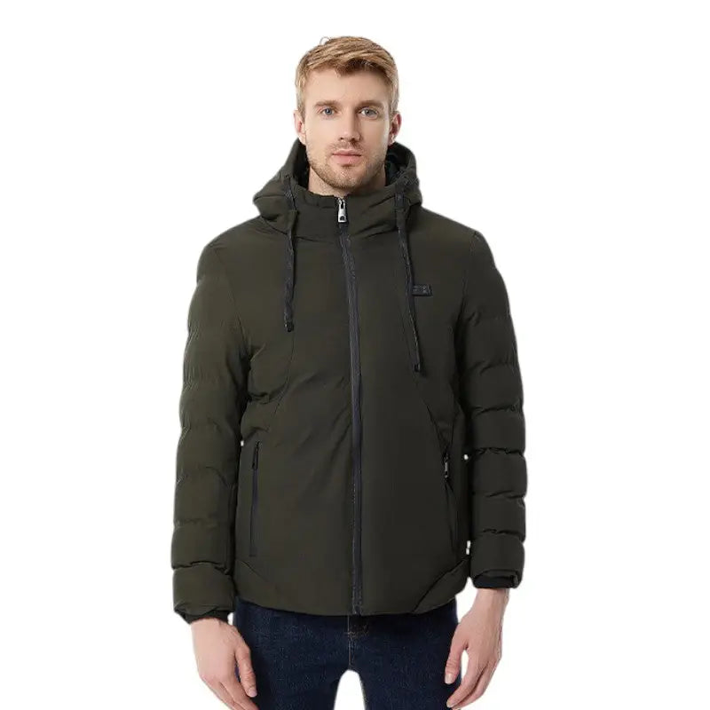 Heated hooded jacket