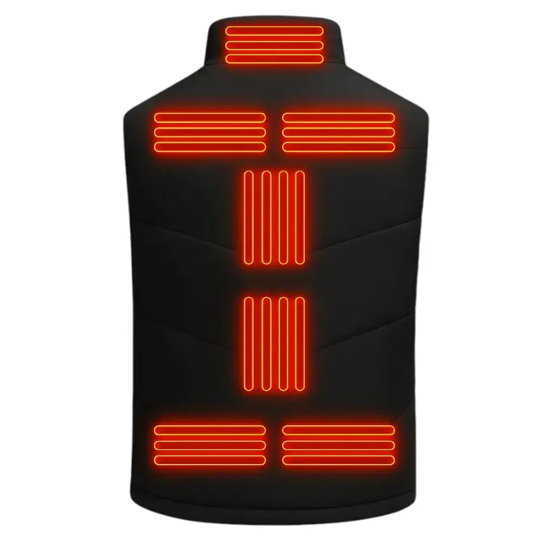 Heated down vest