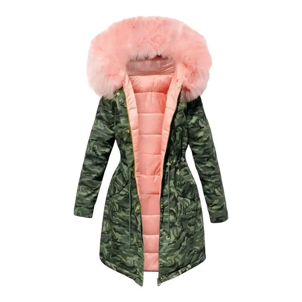 Womens camo puffer jacket