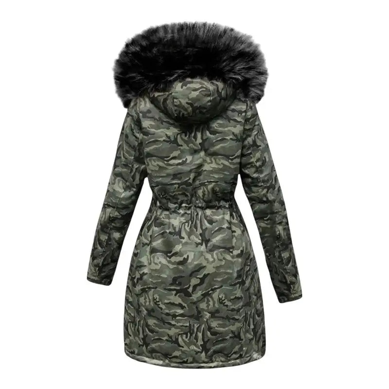 Womens camo puffer jacket