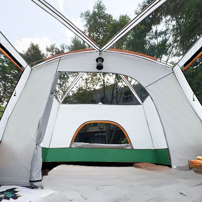 Family tent camping