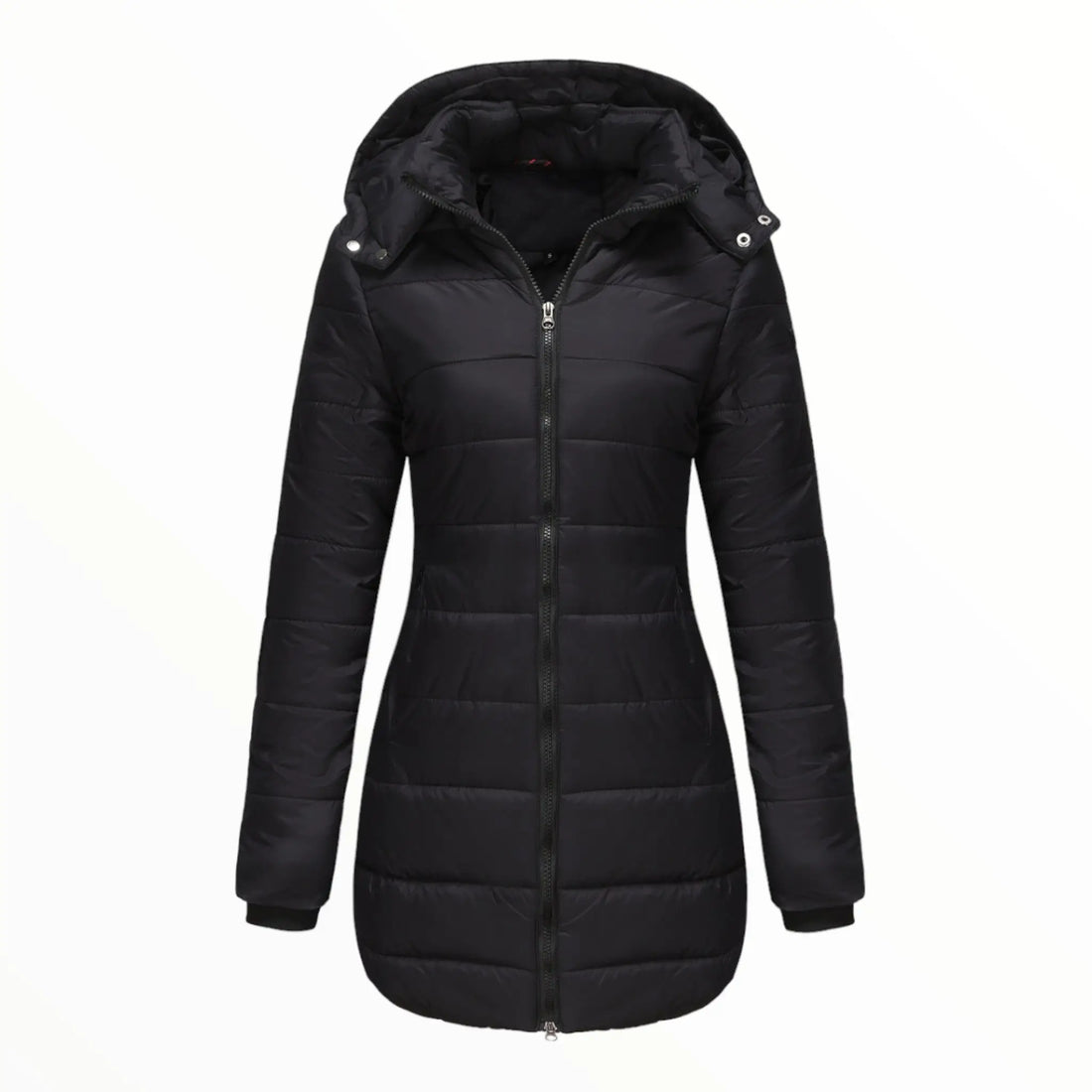 Womens long puffer jacket